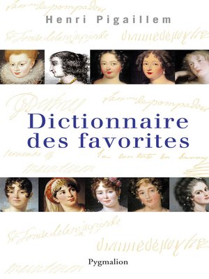 cover image of Dictionnaire des favorites